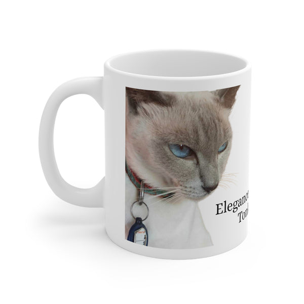 Elegance in Every Purr - Tonkinese Love Ceramic Coffee Cups, 11oz