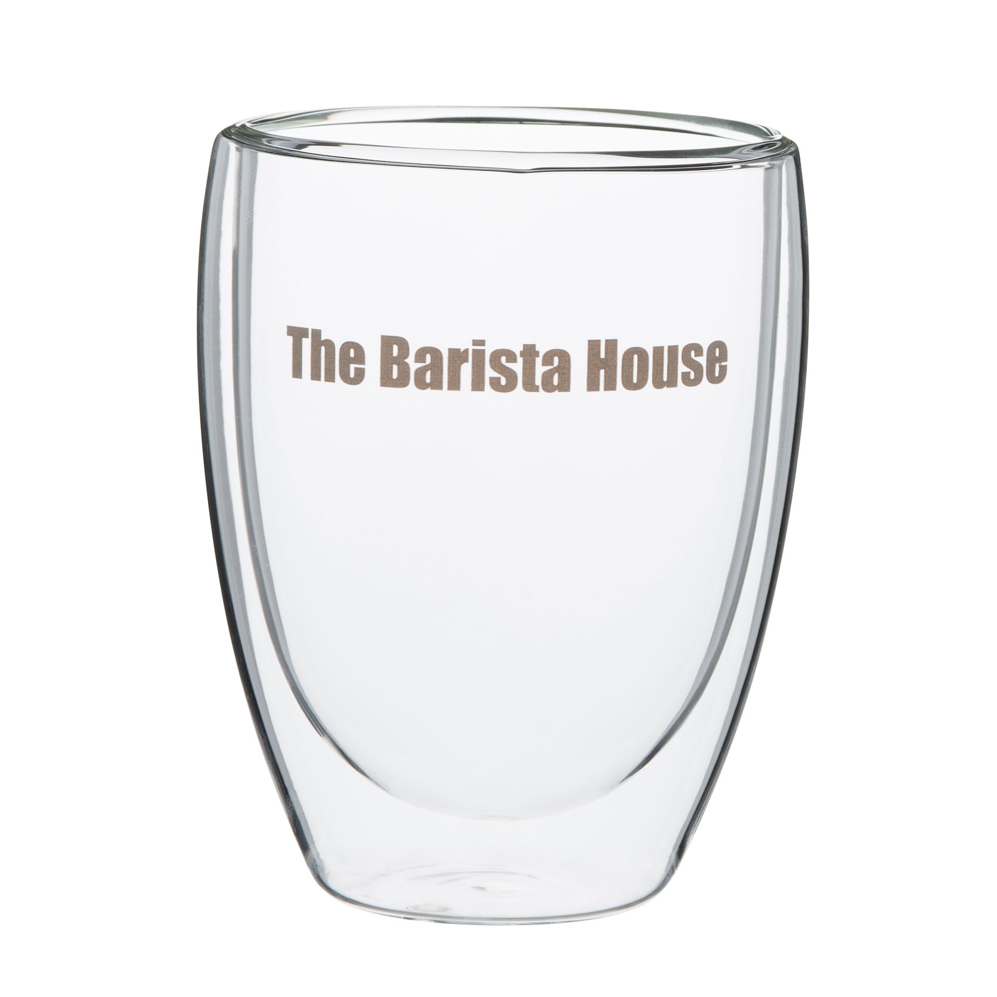 The Barista House Double Walled Glass Coffee Cup